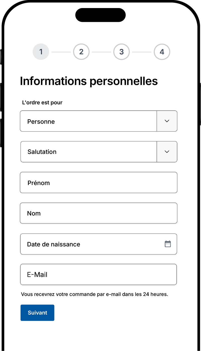 Smartphone avec document d'identité