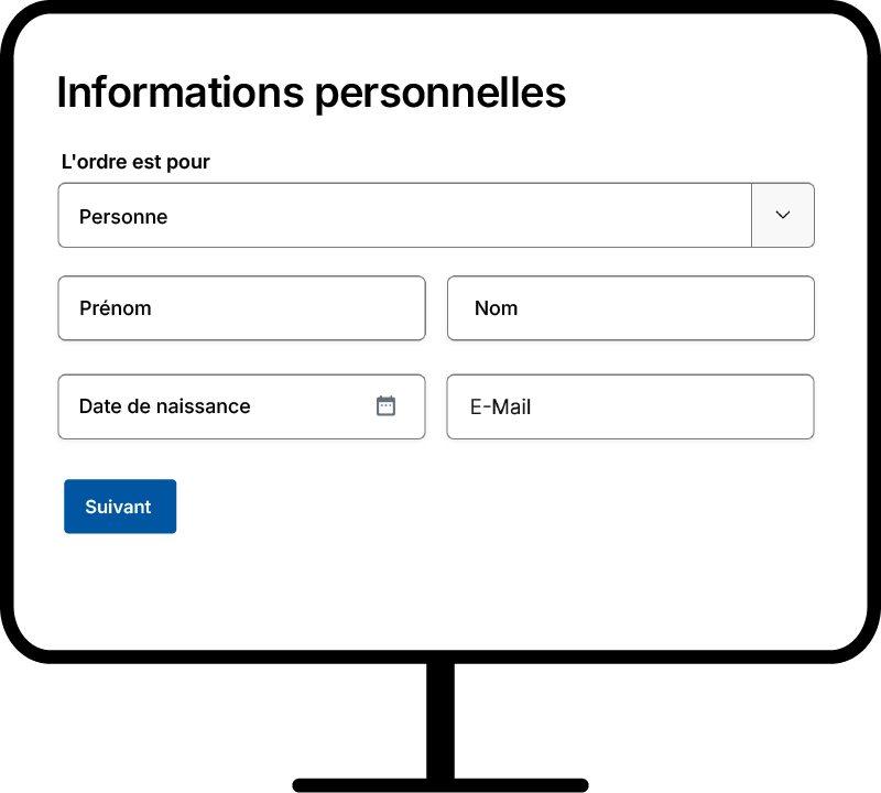Bureau avec document d'identité